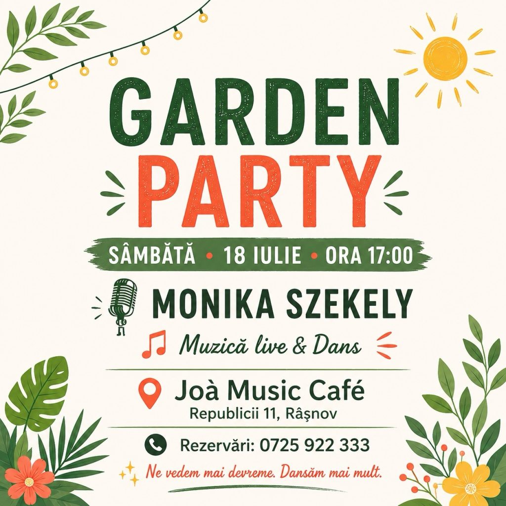 Garden Party cu Monika Szekely